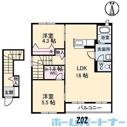 モンテローザの物件間取画像